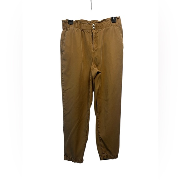 Loft Paperbag Pull On Pants in Soft Twill - Picture 2 of 6